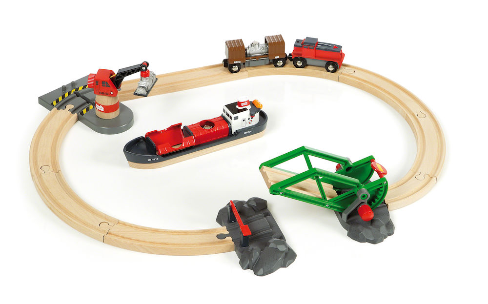 BRIO Container Hafen Set Spielset Mehrfarbig