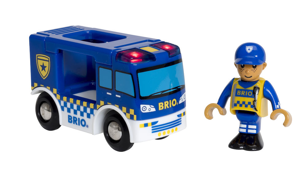 BRIO Polizeiwagen mit Licht Spielzeug Mehrfarbig