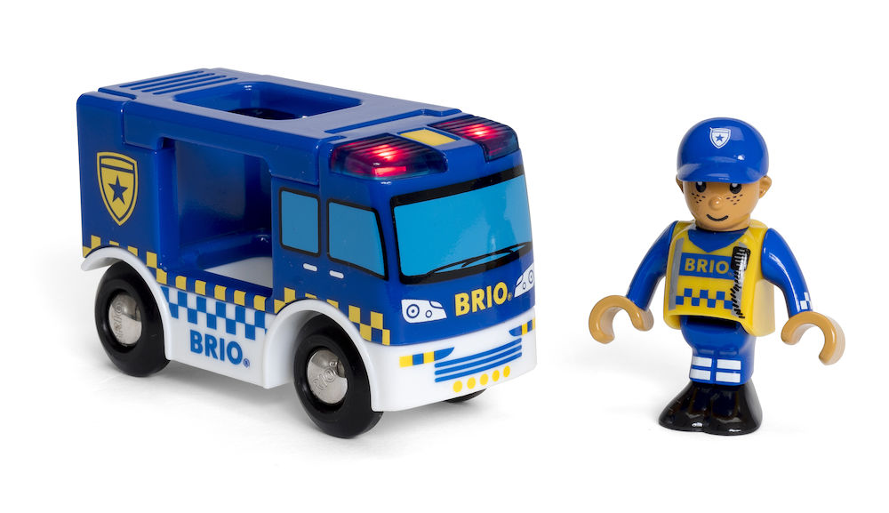 BRIO Polizeiwagen mit Licht Spielzeug Mehrfarbig