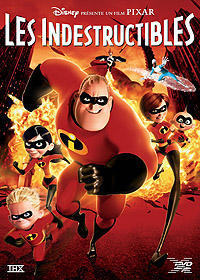 Filmposter voor 'Les Indestructibles'. Toont de superheldenfamilie in actie.