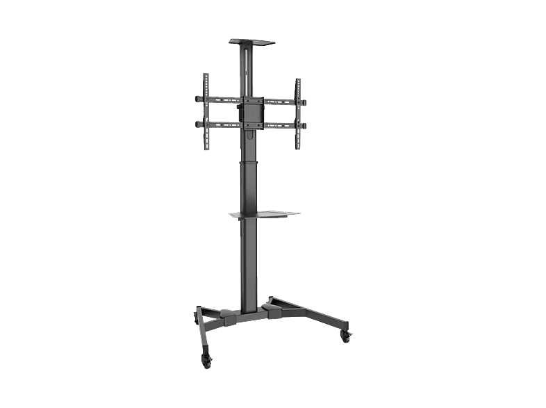DIGITUS TV Präsentationswagen for Business, höhenverstellbar max 50 KG, schwarz