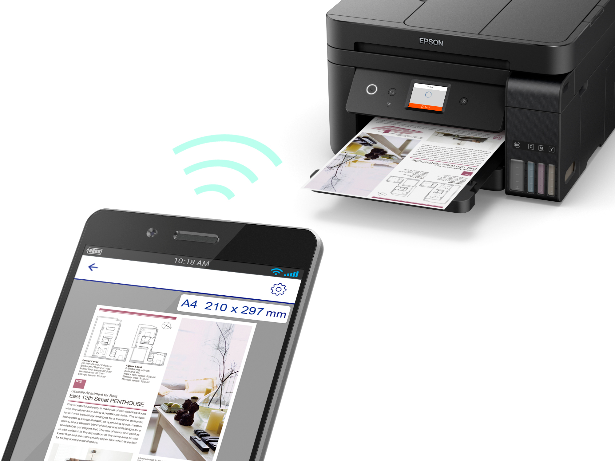 EPSON EcoTank ET-4750 4-in-1 Multifunktionsdrucker