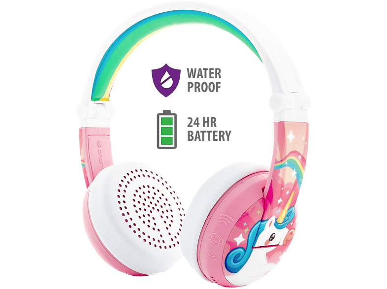 ONANOFF Bluetooth Hoofdtelefoon voor kinderen Buddyphones Wave Unicorn Pink (BT-BP-WV-UNICORN)