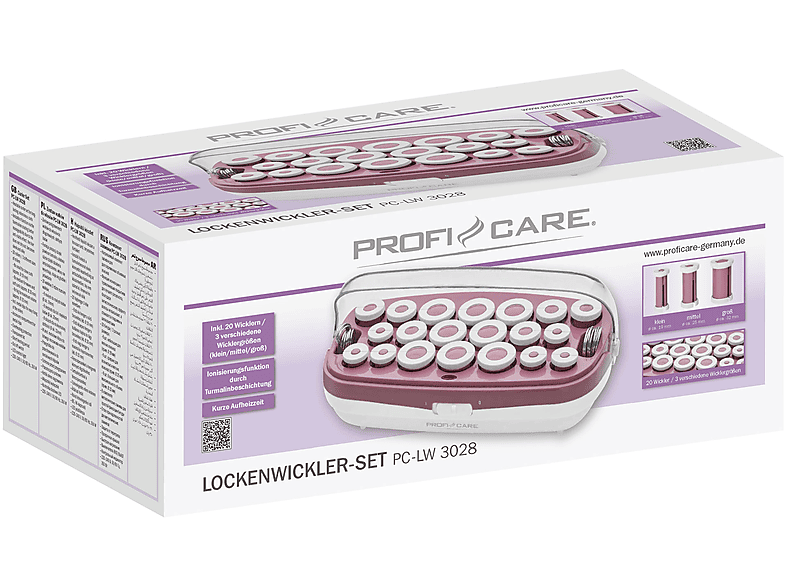 Profi Care Lockenwickler PC-LW 3028 Lockenwickler Weiß, Bordeaux, 350 Watt — Foto 5 von 5