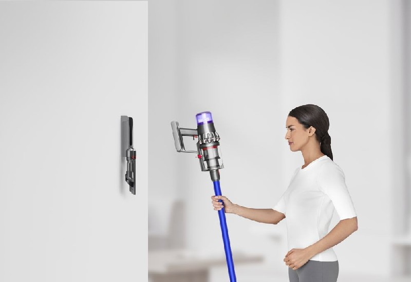 Aspirador escoba - Dyson V11 Absolute, 185 W, 60 min, 0.76 l, Plata/Azul