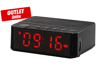 GOLDMASTER Waker Alarm Saatli Radyo Siyah Outlet 1180418