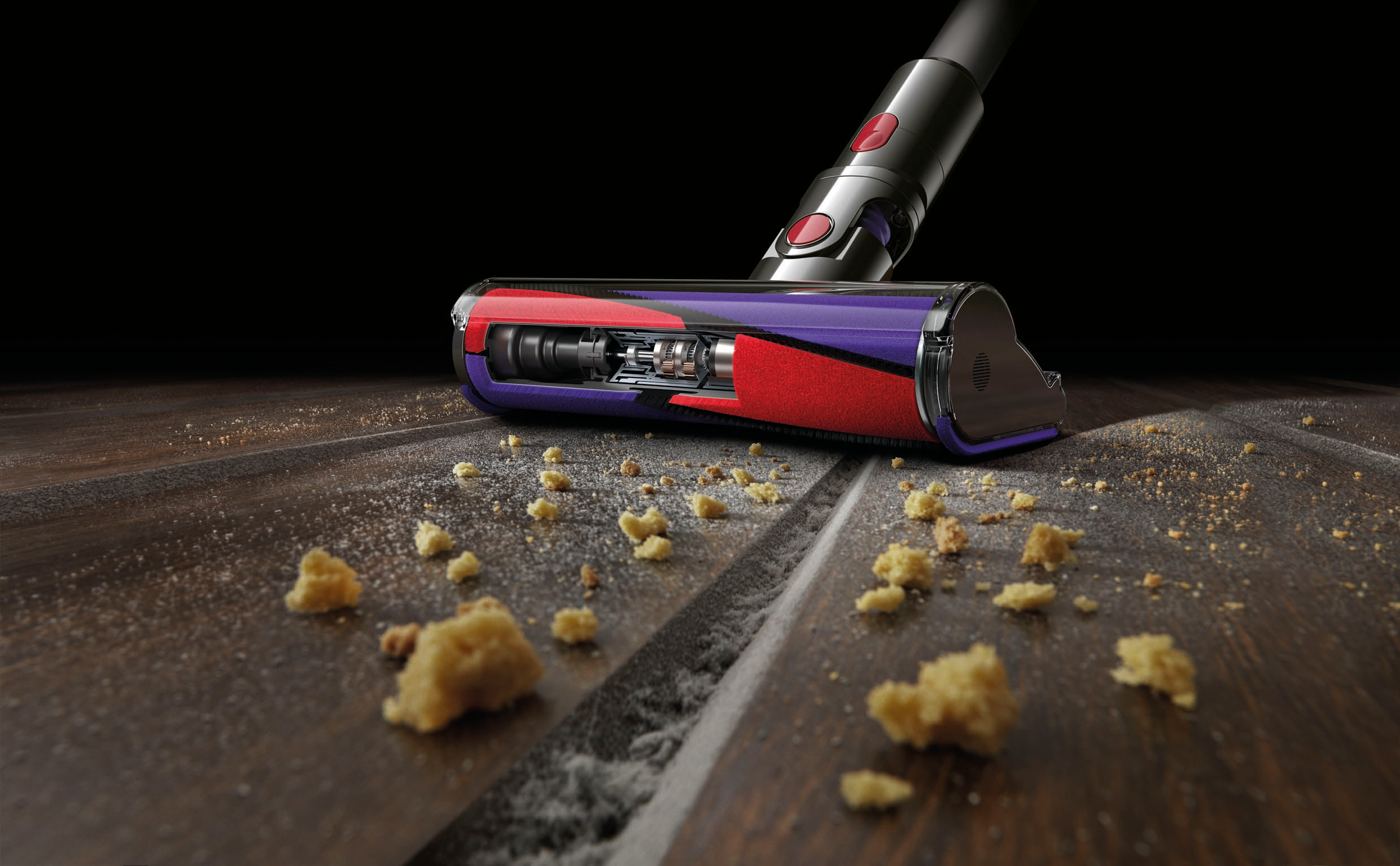 DYSON Akku-Staubsauger Cyclone V10 Parquet 282106-01 Akku-Stielsauger (760 ml, Akkulaufzeit: 60 min, Grau)