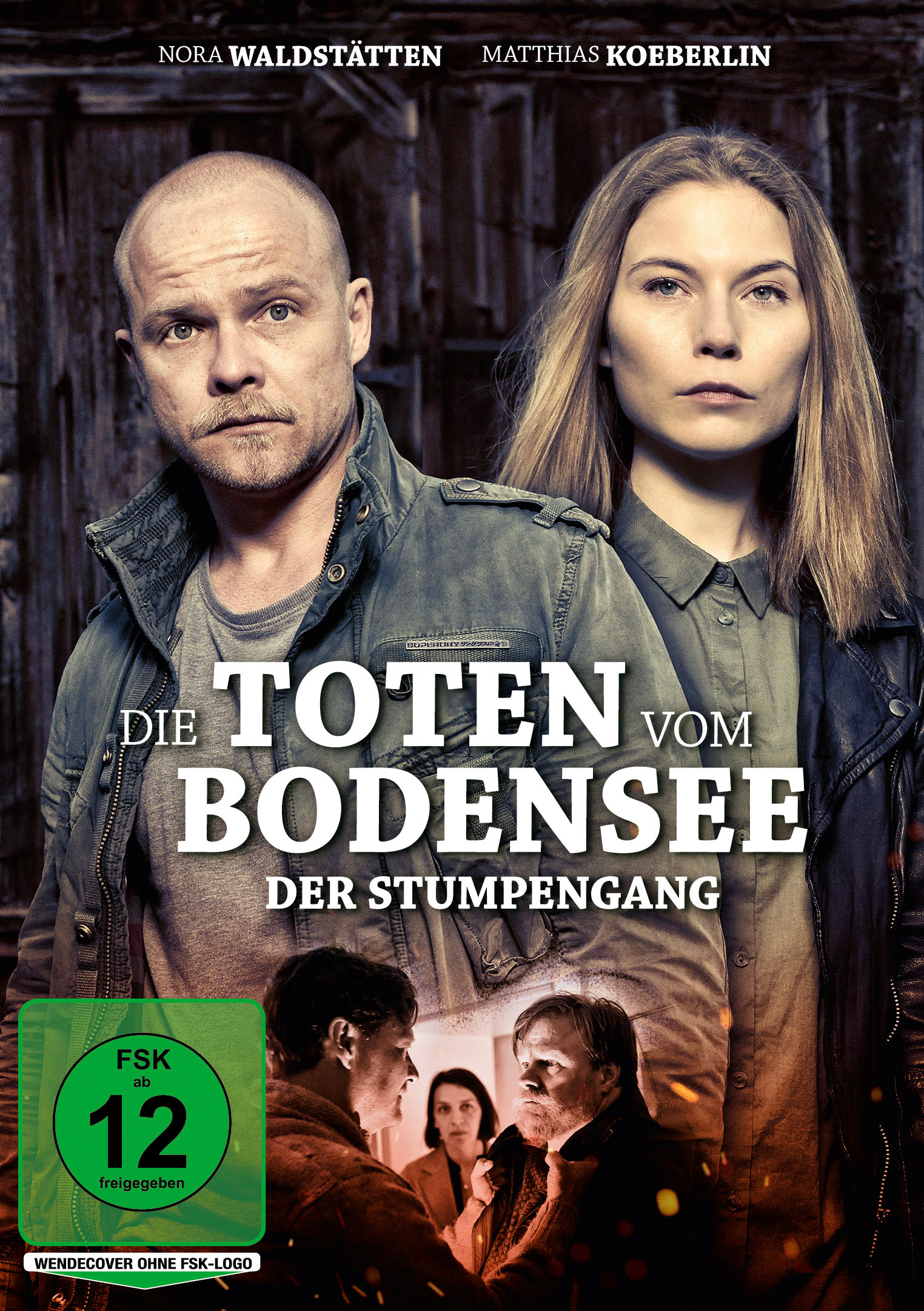 DVD-Cover für 'Die Toten vom Bodensee' mit zwei ernst blickenden Personen.