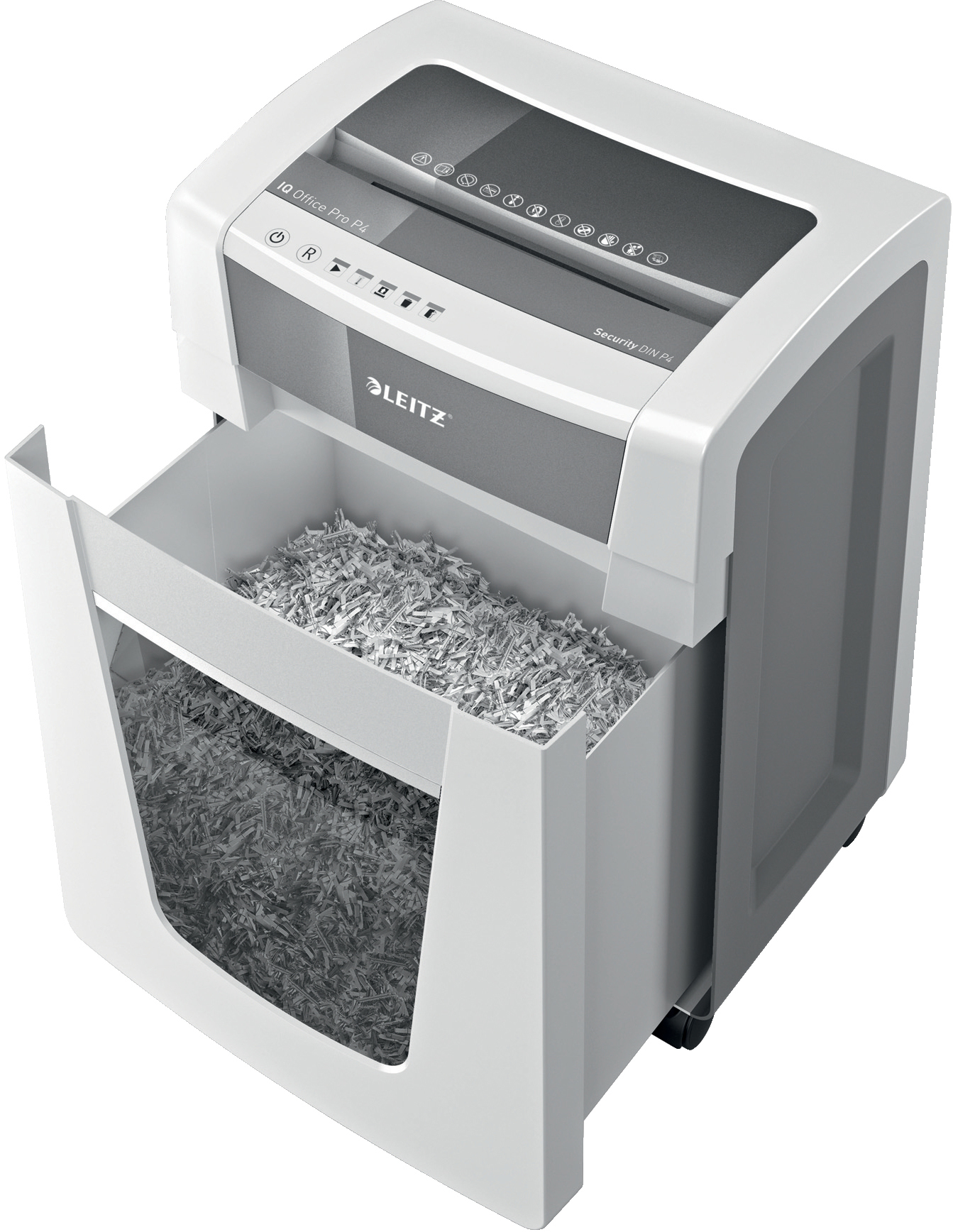 LEITZ IQ Office Pro P4 Aktenvernichter, Weiß