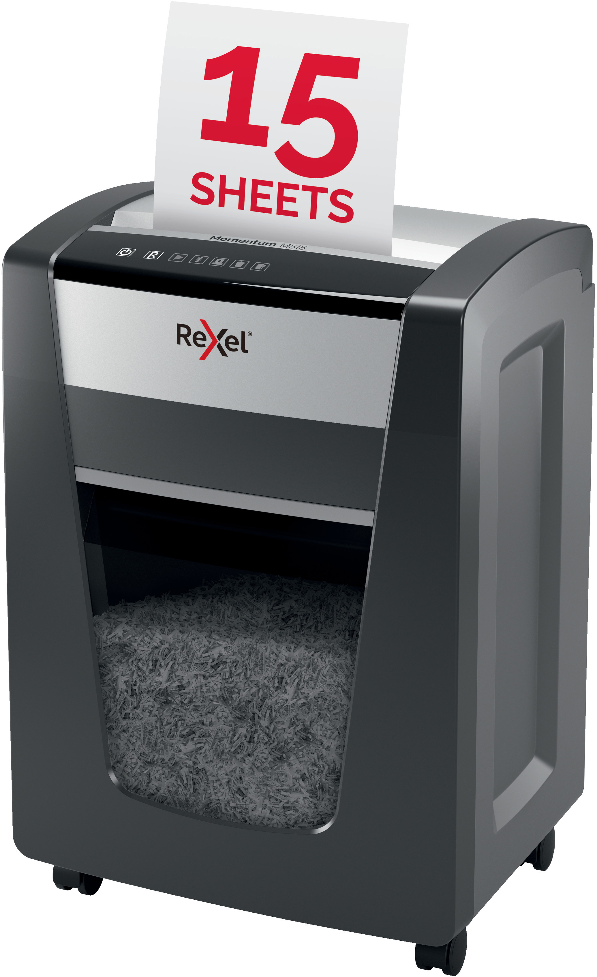 REXEL Momentum M515 Aktenvernichter, Schwarz