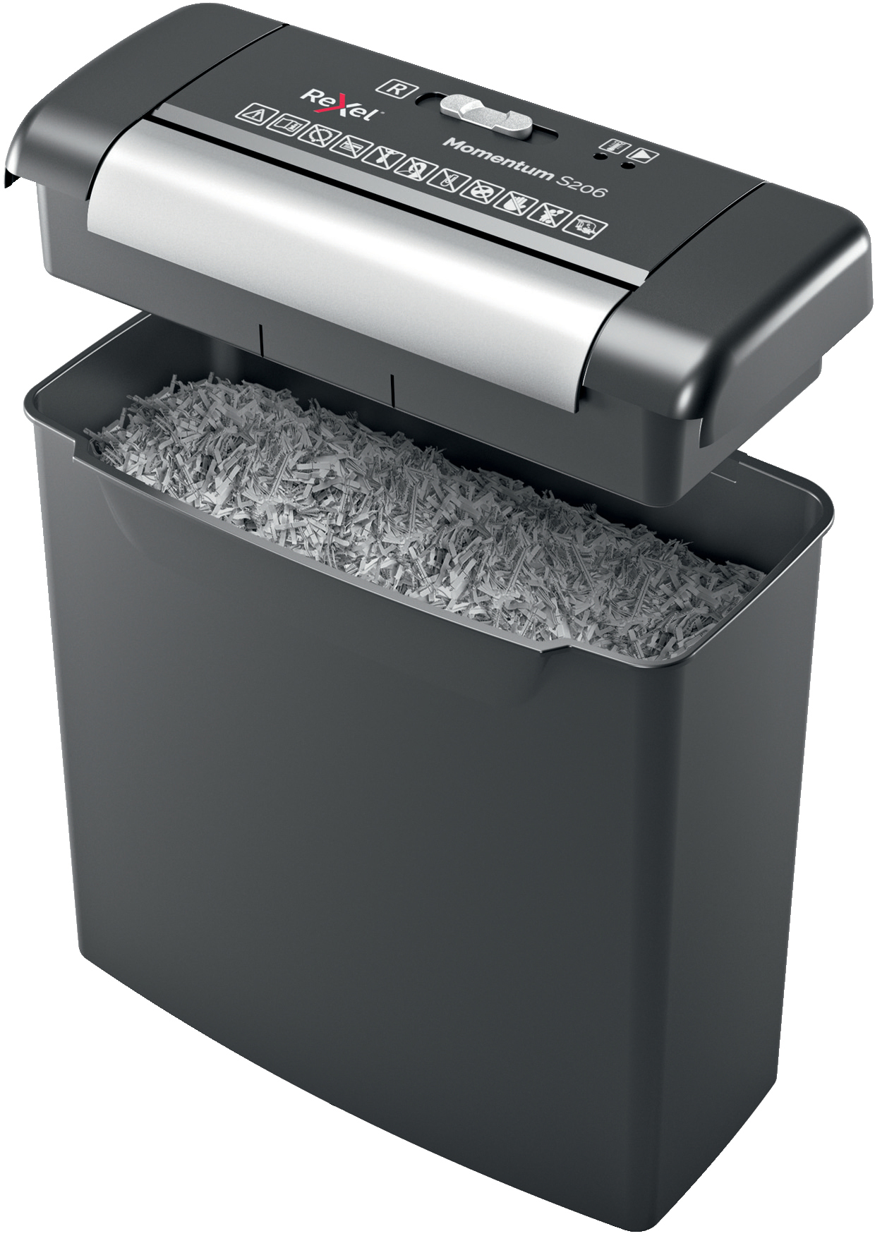REXEL Momentum S206 Aktenvernichter, Schwarz