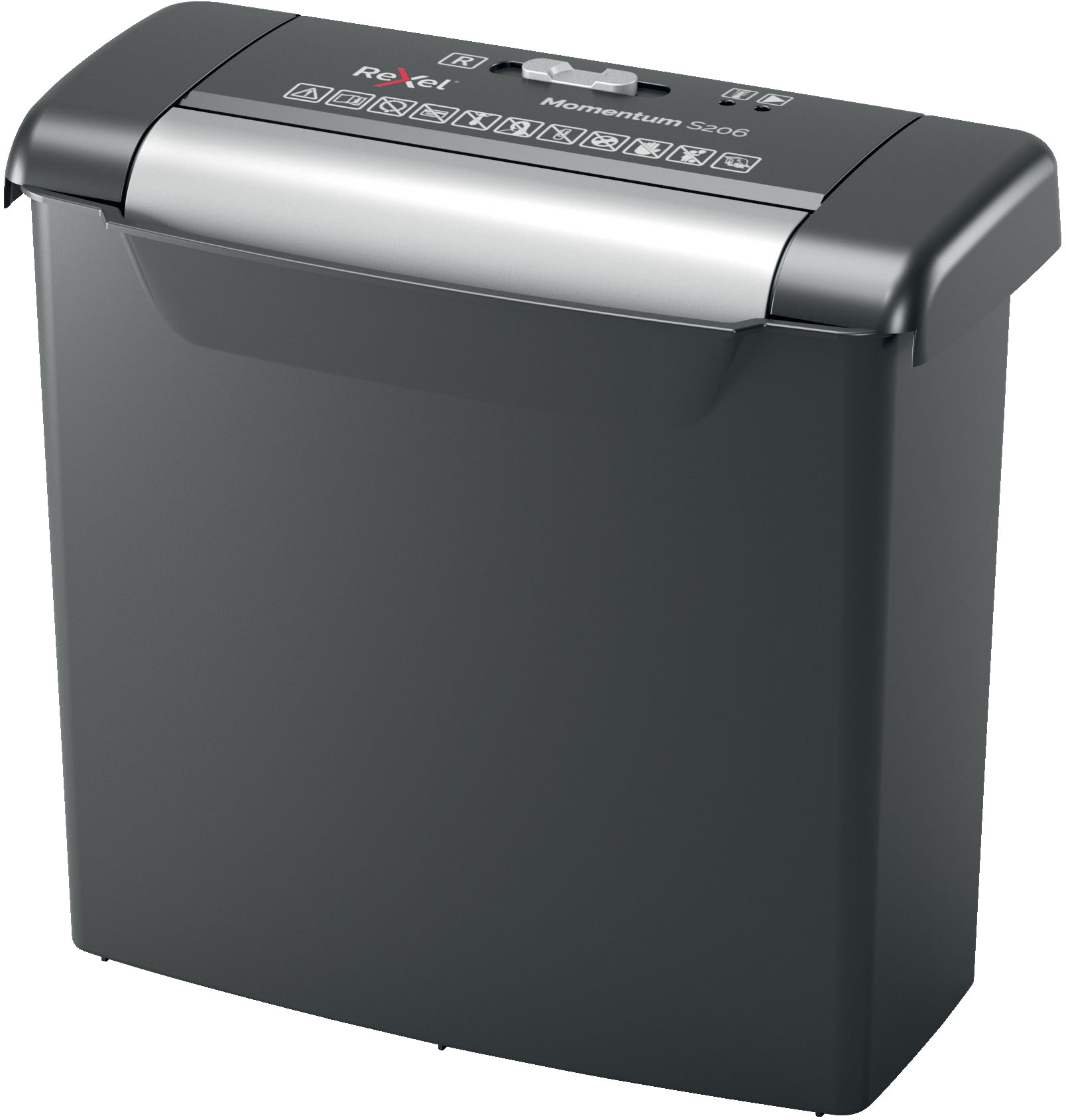 REXEL Momentum S206 Aktenvernichter, Schwarz