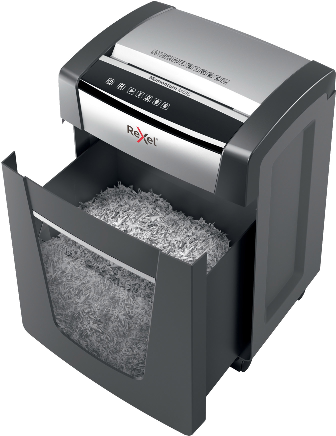 REXEL Momentum M515 Aktenvernichter, Schwarz