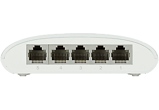 Switch - D-Link DGS 1005D, 5 puertos, 10/100/1000 Mbps no Gestionable, Blanco