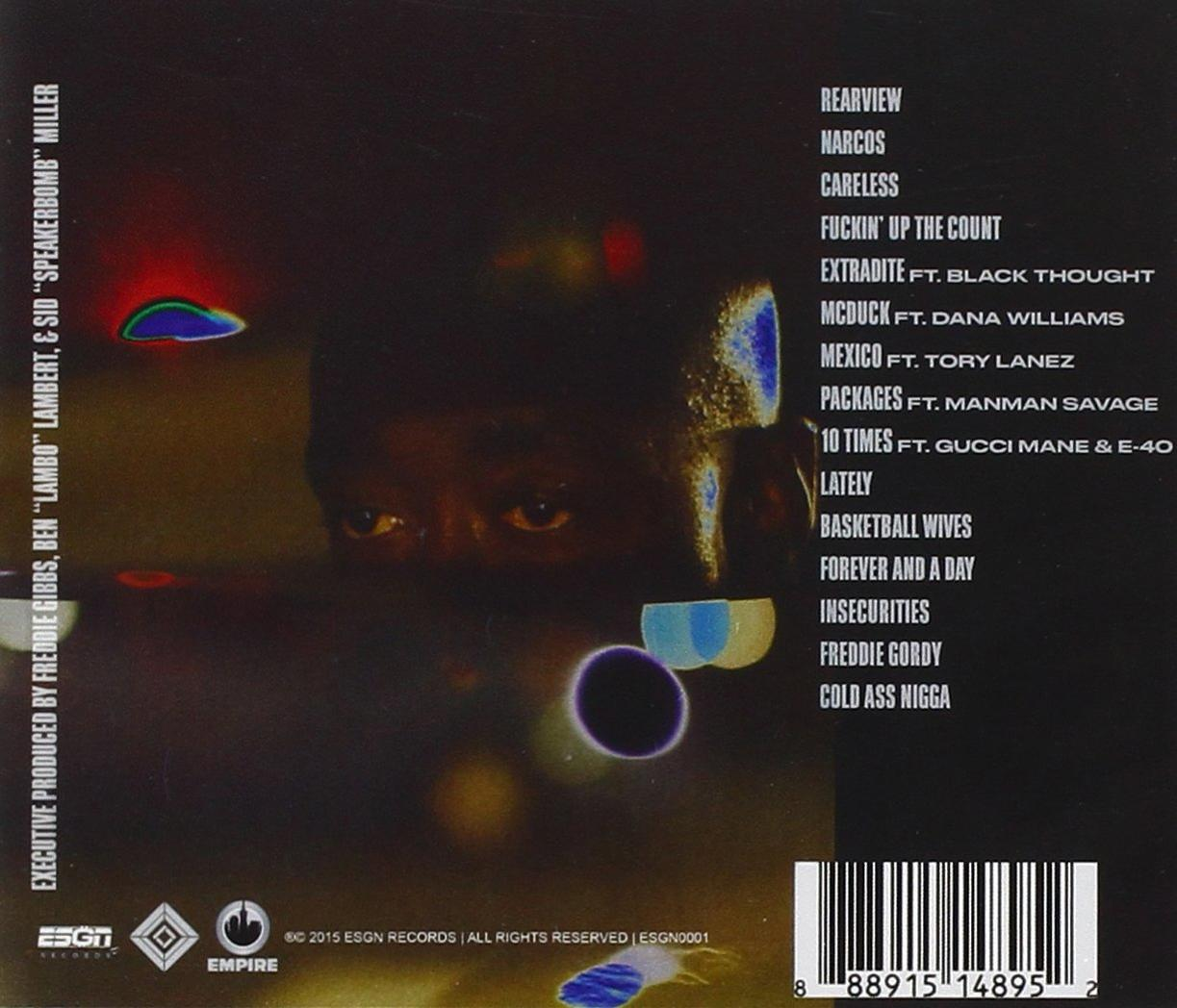 Pochette d'album CD avec liste des titres et gros plan d'un visage.