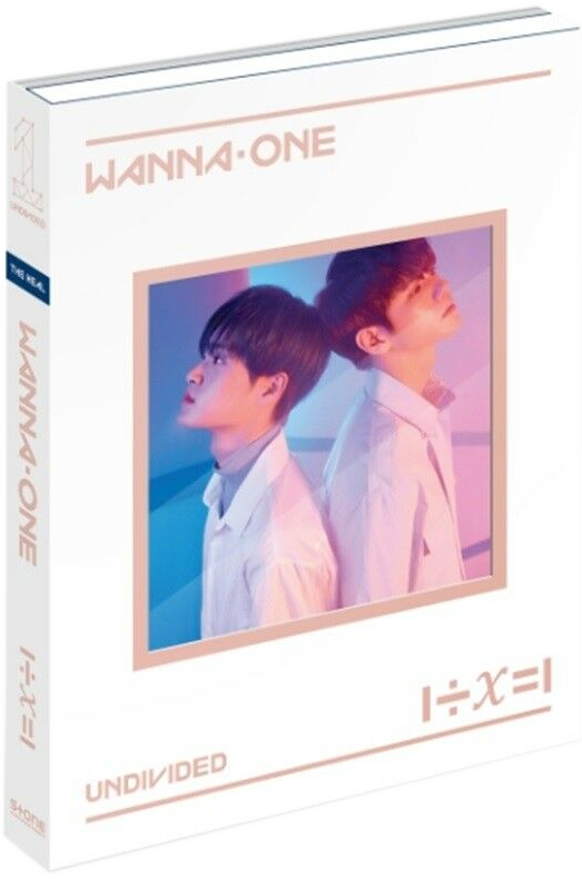 Album borító két férfival, a 'Wanna One' és az 'Undivided' szavakkal.