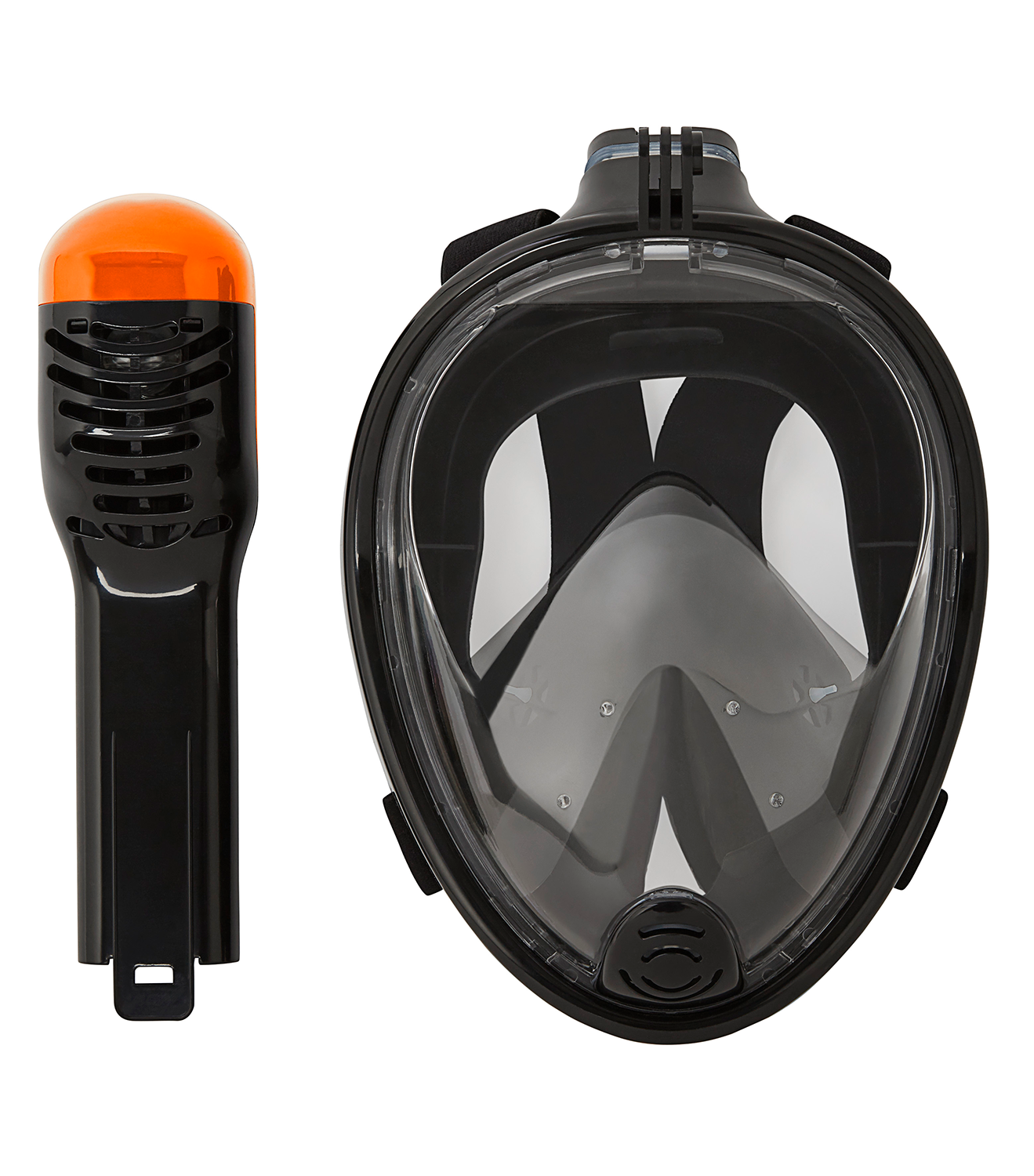 VIZU  ExtremeX Snorkelmasker met action camera mount M/L