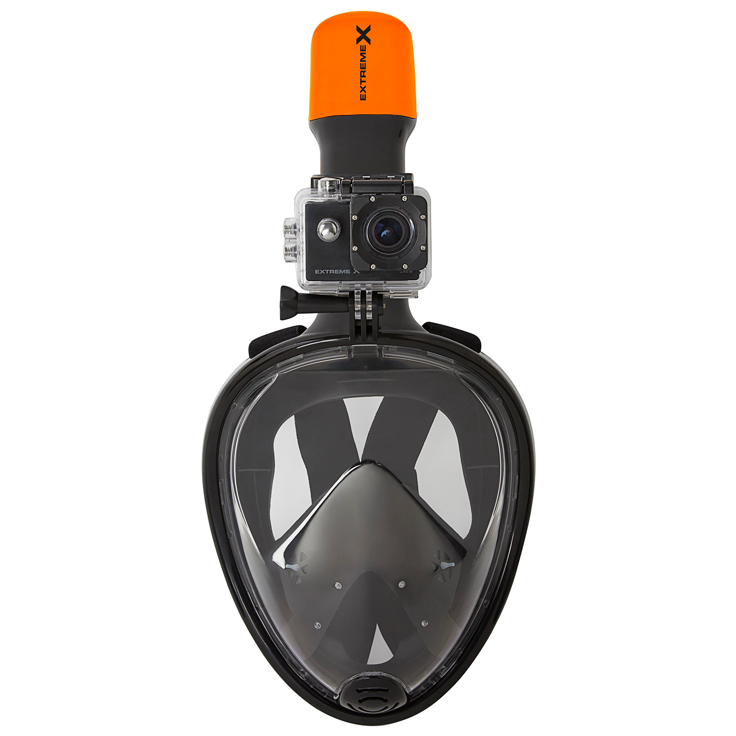 VIZU  ExtremeX Snorkelmasker met action camera mount M/L