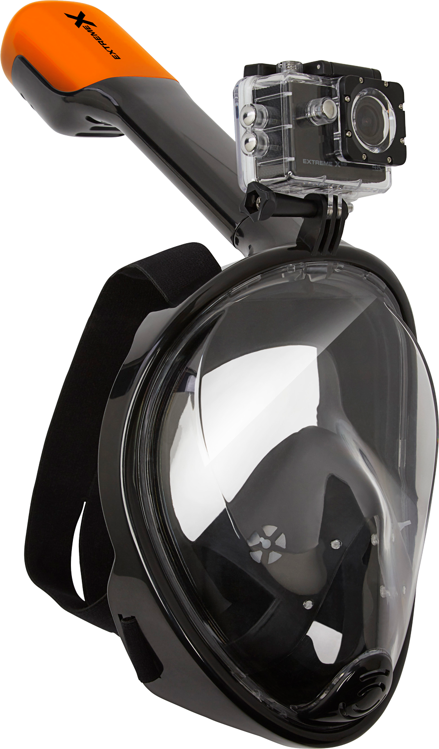 VIZU  ExtremeX Snorkelmasker met action camera mount M/L