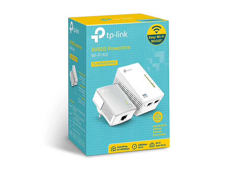 TP-LINK TL-WPA4220KIT 300Mbps AV600 WiFi Powerline Extender Başlangıç Kiti_4