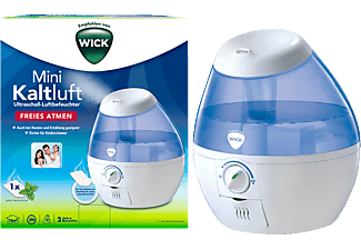 WICK WUL 520 E4 Luftbefeuchter Weiß/Hellblau (25 Watt, Raumgröße: 15 m²)