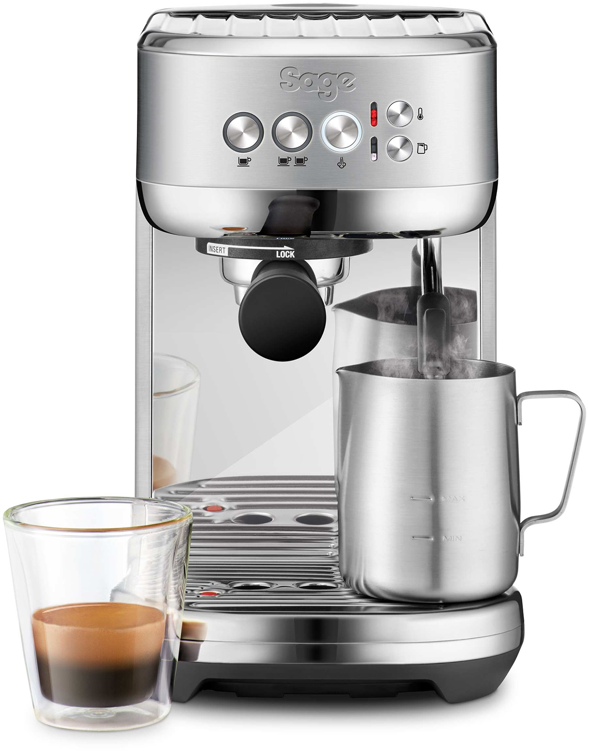 SAGE  The Bambino Plus - Volautomatische espressomachine - Zilver