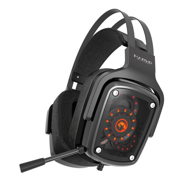 Auriculares Gaming Scorpion mahg9046 7.1 real 3 altavoces luz led negro cascos modelo sonido incluye micrófono ajustable control de volumen conector usb diadema autoajustable color ear