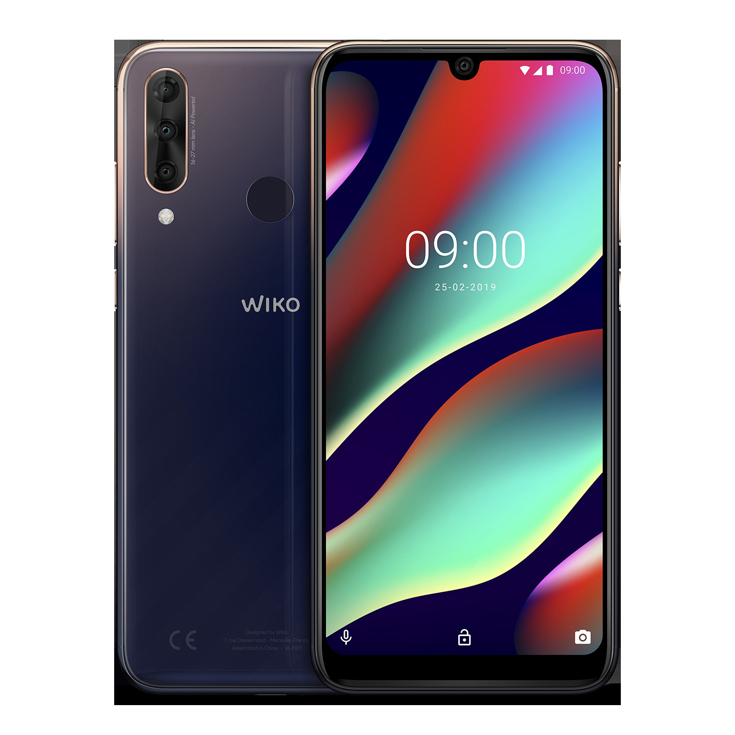 WIKO VIEW 3 Pro 128 GB Anthracite Blue/Gold Dual SIM