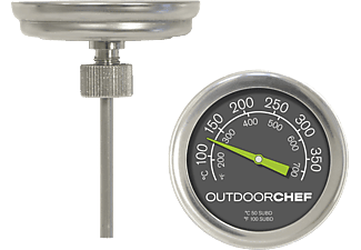 OUTDOORCHEF Thermometer - Grill Ersatzteil (Silber)
