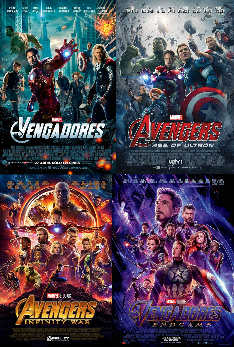 Pack Vengadores (1-4) - Blu-ray