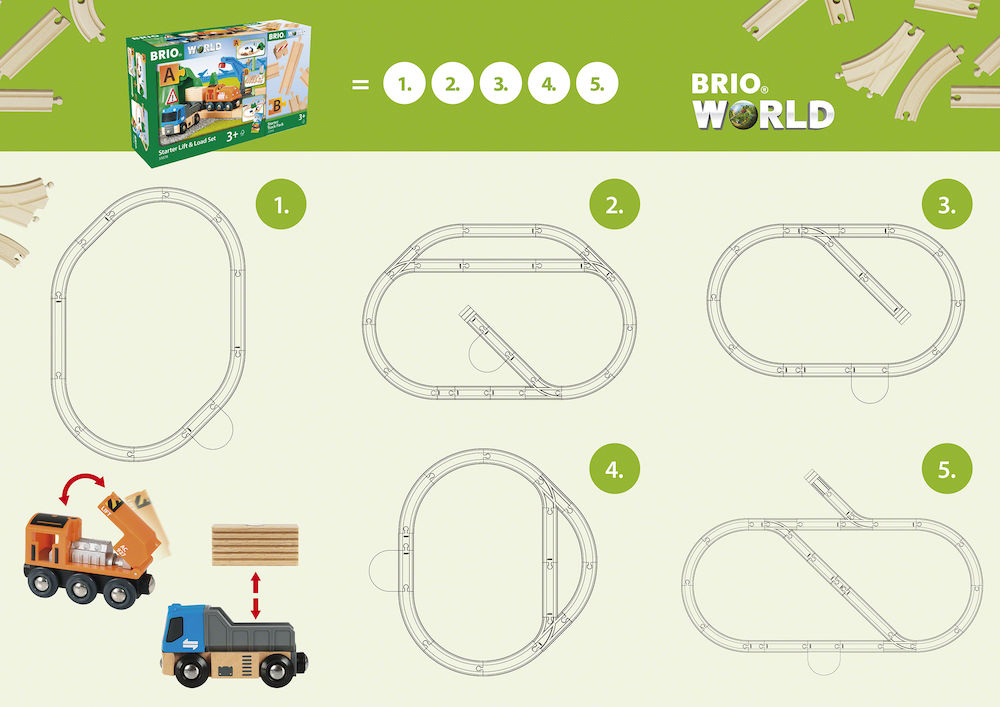 BRIO Puppen-Traget. rot m.P. Eisenbahn Mehrfarbig