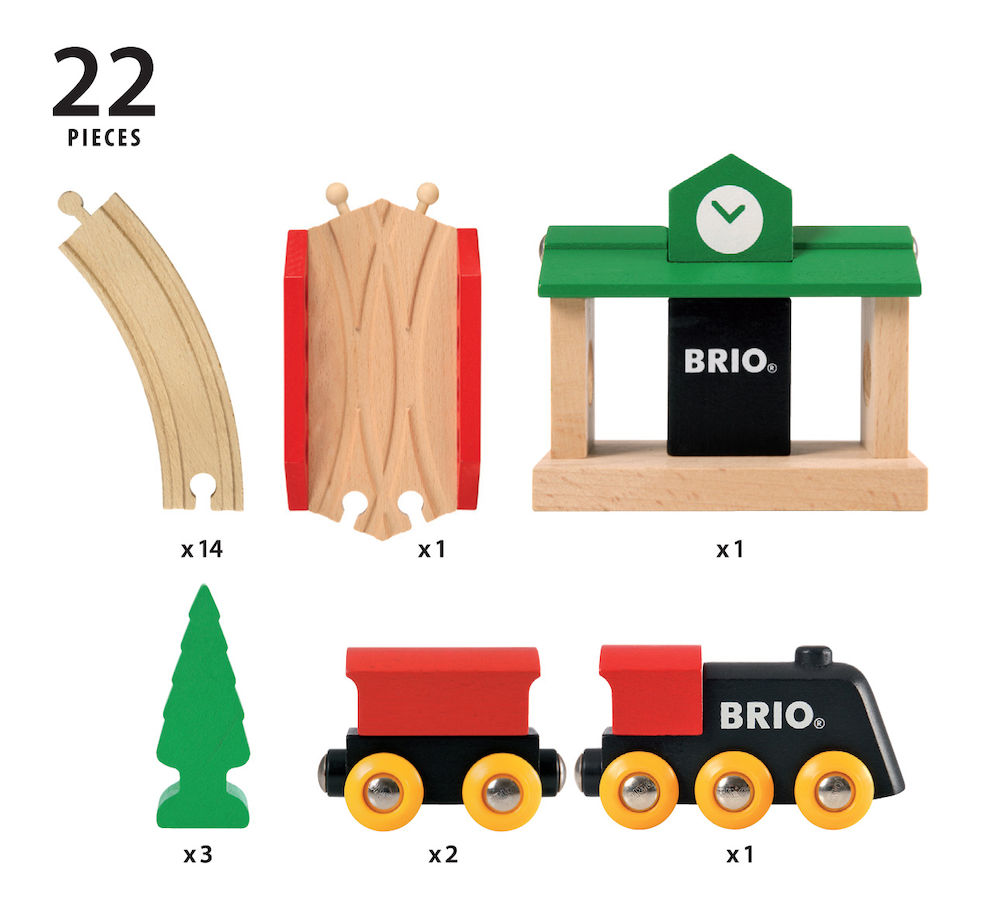 BRIO Bahn Acht Set-Classic Eisenbahn Mehrfarbig