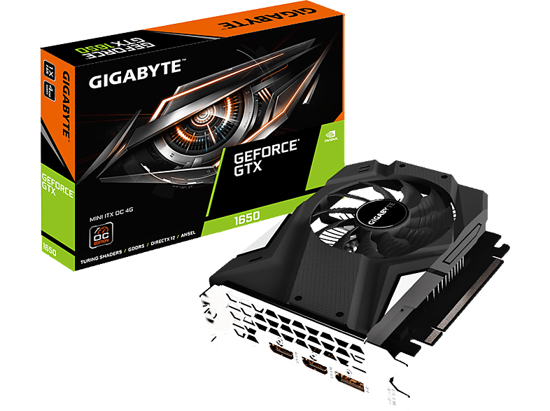 Grafikkarte GIGABYTE GeForce® GTX 1650 Mini ITX OC 4GB (GV-N1650IXOC ...