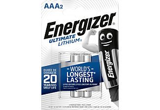 ENERGIZER Energizer Ultimate Lithium - Batterie AAA - 2 Pezzi - Batteria (Argento)