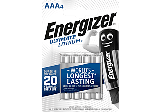 ENERGIZER Energizer Ultimate Lithium - Batterie AAA - 4 Pezzi - Batteria (Argento)