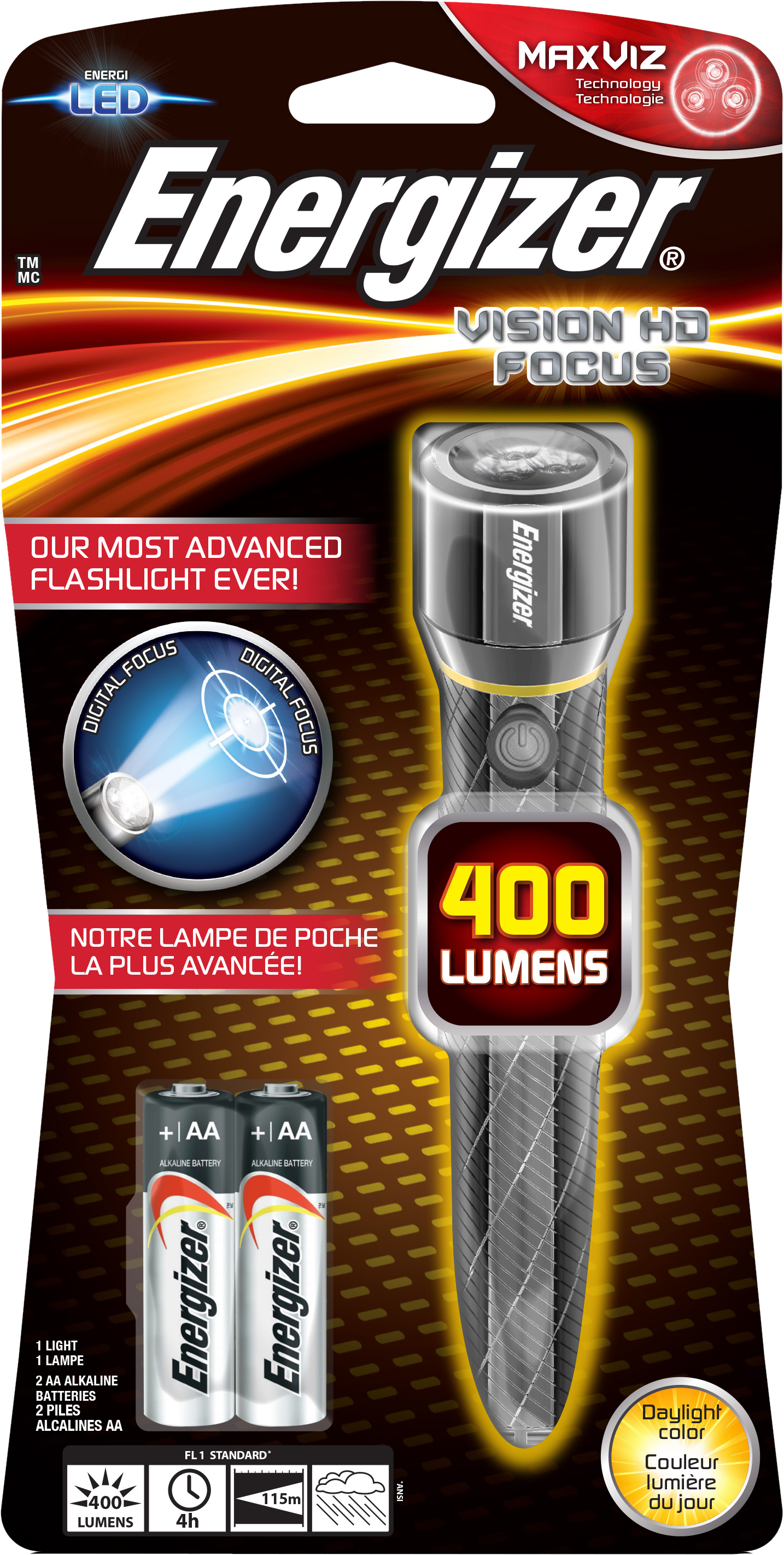 ENERGIZER Vision HD - Stableuchte (Silber)