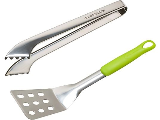 OUTDOORCHEF Set d'ustensiles starter - Accessoires de gril (Vert/Argent)