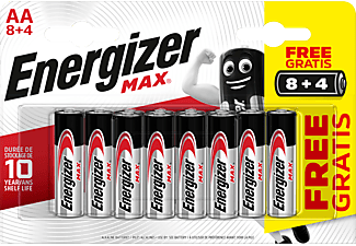 ENERGIZER Energizer MAX - Batterie classice AA - 8+4 Pezzi - Batterie AA