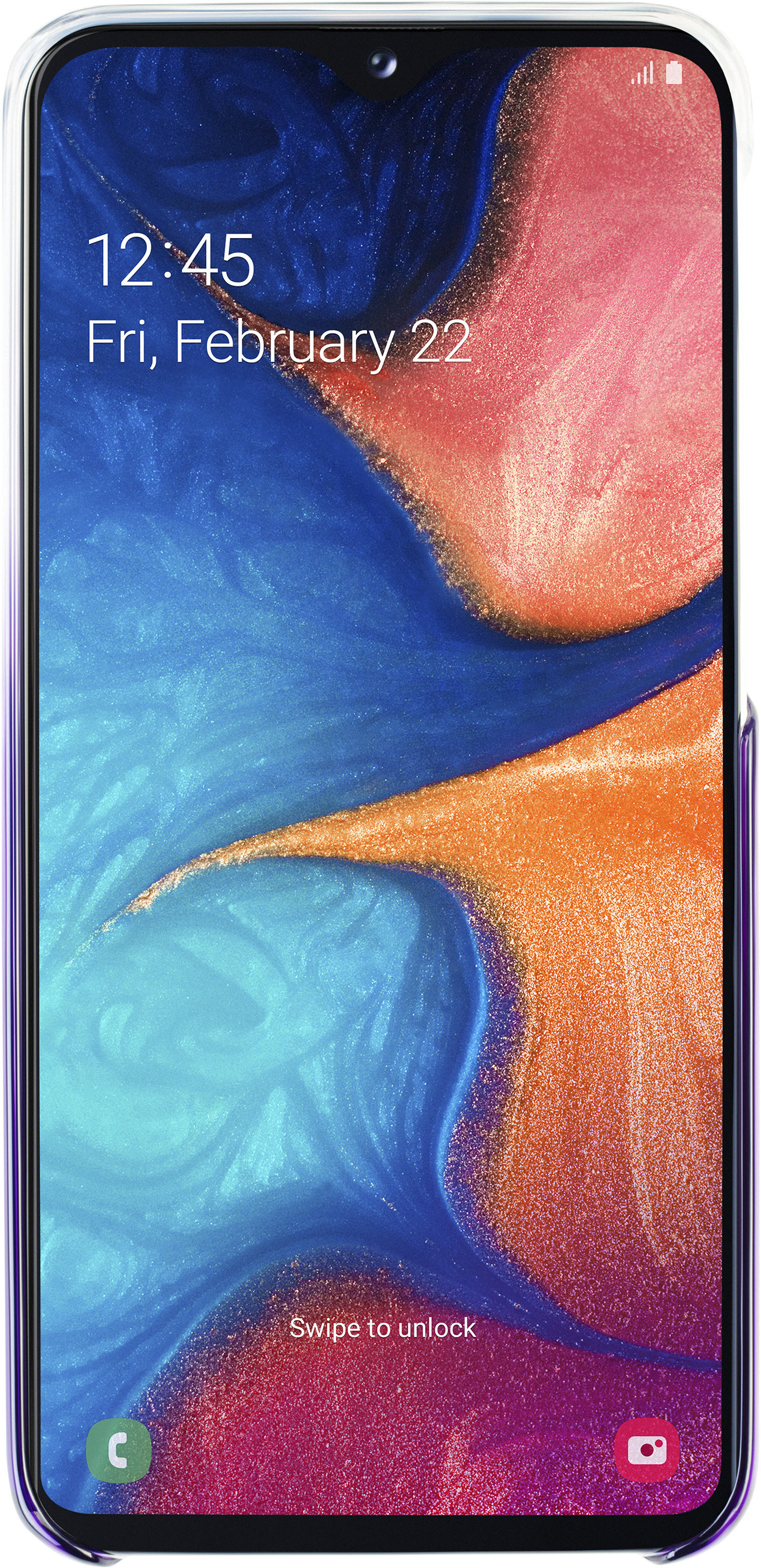 SAMSUNG EF-AA202, Backcover, Samsung, Galaxy A20, Violett
