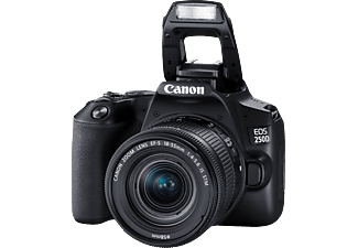 CANON EOS 250D Kit Spiegelreflexkamera, , , 18-55 mm Objektiv (IS, STM, EF-S), Touchscreen Display, WLAN, Schwarz