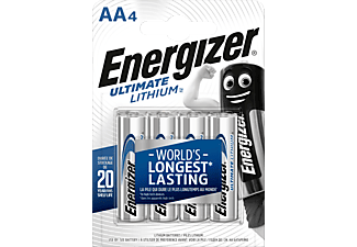 ENERGIZER Energizer Ultimate Lithium - Batterie AA - 4 Pezzi - Batteria (Argento)