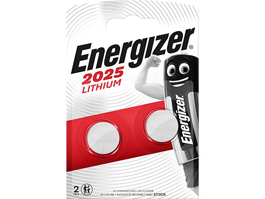 ENERGIZER No. CR2025, pacchetto da 2 - Batteria a bottone (Argento)