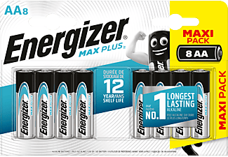 ENERGIZER Energizer Max Plus - Batteria Mignon (AA) alcalina-manganese - 1.5 V - 8 pezzi - Pile