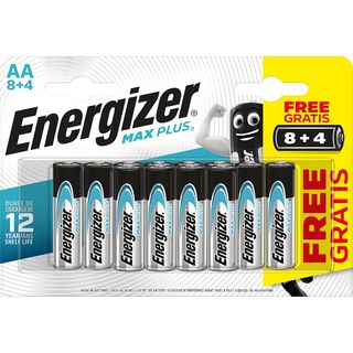 ENERGIZER MAX Plus AA 8+4 Bonus Pack - Batterie (Silber)