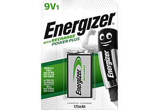 ENERGIZER Energizer Power Plus - NiMH-Batteria 9V - 1 Pezzi - Batteria ricaricabile (Argento)