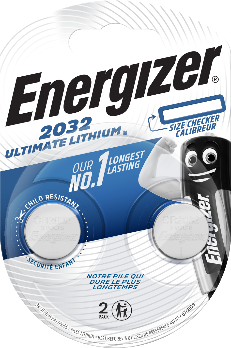 ENERGIZER 2032 Ultimate Lithium - Pile bouton CR 2032