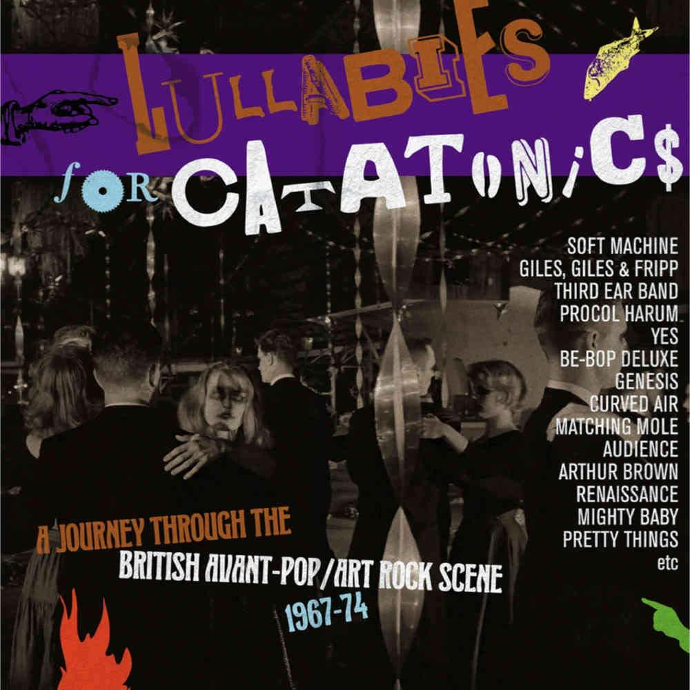 Albumcover mit einer Menschenmenge. Der Text oben lautet 'Lullabies for Catatonic'.