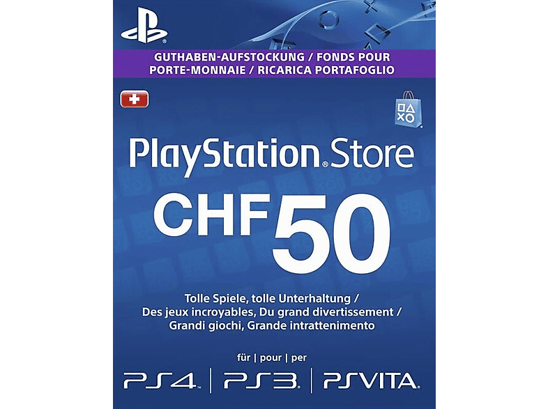 Playstation Store 50 Franken Guthaben