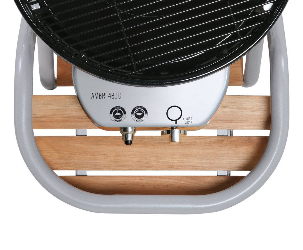 OUTDOORCHEF Ambri 480 G - Barbecue a gas (Nero/Argento/Legno)