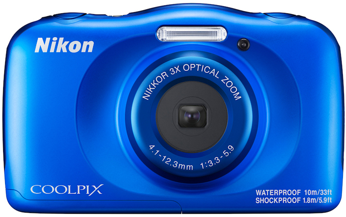 NIKON Digitale Kompaktkamera Coolpix W150, blau - Ausstellungsstück